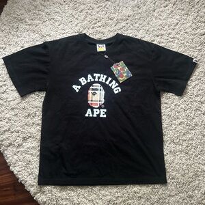 Black bape x Burberry shirt